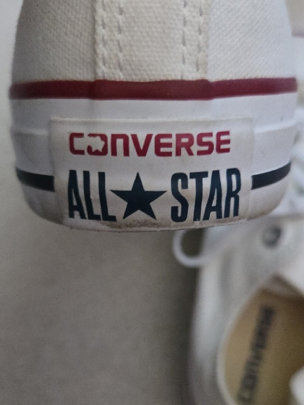 Converse Chuck Taylor All Star Low Top Sneaker In Cream & White - Picture 8 of 8
